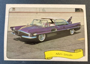 Ada's Lincoln 1975 Fleer George Barris Kustom Cars Sticker Card (NM) - Picture 1 of 2