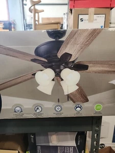 Harbor Breeze Macon Bay 62"  LED Indoor Ceiling Fan with Light NIB - Picture 1 of 3