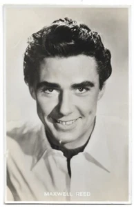 1949 Retrato fotográfico real postal actor irlandés Maxwell Reed sin publicar Joan Collins - Imagen 1 de 4