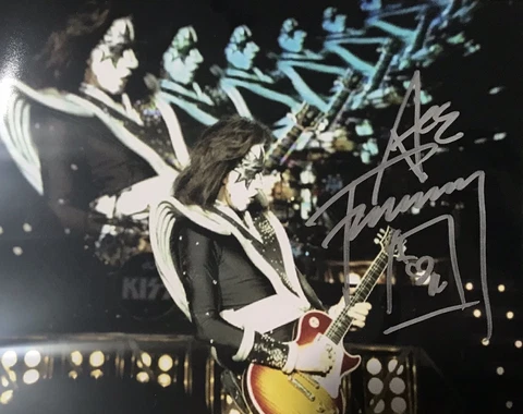 KISS Signed Photo Ace Frehley Autographed Picture (Simmons Stanley Criss) Proof Cover