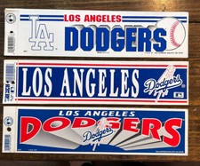 Lot Of Vintage 1990’s LOS ANGELES DODGERS Bumper Stickers