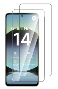 2x Xiaomi Redmi Note 14 Panzer Schutz Glas 9H Glas Displayschutz Echt Hart - Zdjęcie 1 z 8