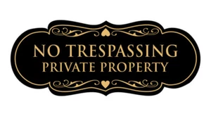 Designer No Trespassing Privatgrundstück Schild - Bild 1 von 96