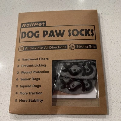Calcetines antideslizantes RoilPet para perros - agarre fuerte antideslizante para perros de tamaño mediano Foto 1 de 2