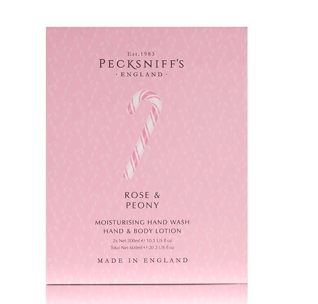 Pecksniff’s Rose & Peony Hand Wash & Body Lotion Gift Set – Floral Duo - Image 1 of 2