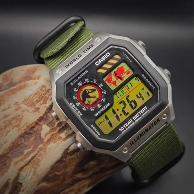 Новый Заказной Мод Casio AE1200 - Apex Tracker (Юрское Издание) - Изображение 1 из 4