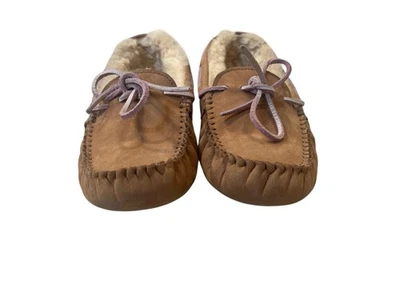 ZAPATILLAS DE PIEL DE OVEJA UGG DAKOTA descontinuadas tabaco totalmente forradas EE. UU. 7 / UE 38 Foto 1 de 4