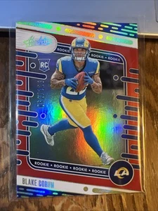 Blake Corum 2024 Panini Absolute Rookies Red Spectrum RC SP #168 /125 LA Rams - Bild 1 von 7