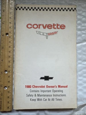 1980 Chevrolet Corvette Owners Manual OEM Original Owner User Guide Foto 1 de 4