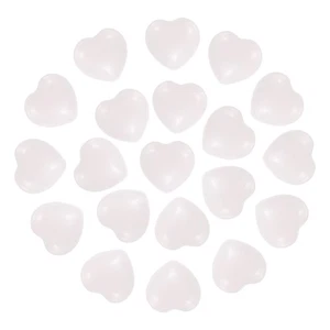 Piedra de cristal natural en forma de corazón de 0,6 pulgadas 20 piezas, rosa - Imagen 1 de 6