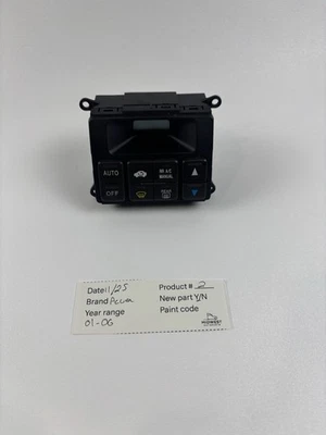 2001-2006 Acura MDX Dash Mounted Rear A/C Heater Switch Climate Control Unit OEM - Image 1 of 4