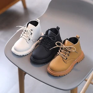 Kids Ankle Boots Boys Girls Winter Warm Snow Boots Chelsea Fur Lined Shoes Size - Picture 1 of 28