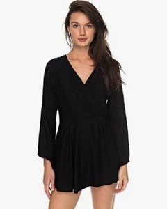 Roxy Playsuit Size S Twilight Adventure Black Long Sleeve Romper BNWT - Picture 1 of 11