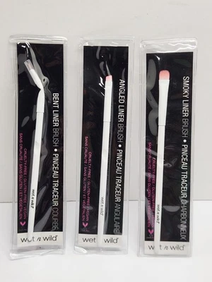 Lote de 3 cepillos Wet n Wild en ángulo, ahumados y doblados nuevos sellados Foto 1 de 4