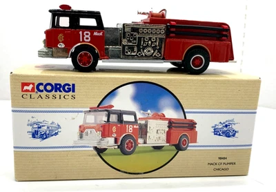 1993 CORGI Classics   Chicago Mack CF Pumper Fire Truck   Die-Cast    98484 - Image 1 of 4