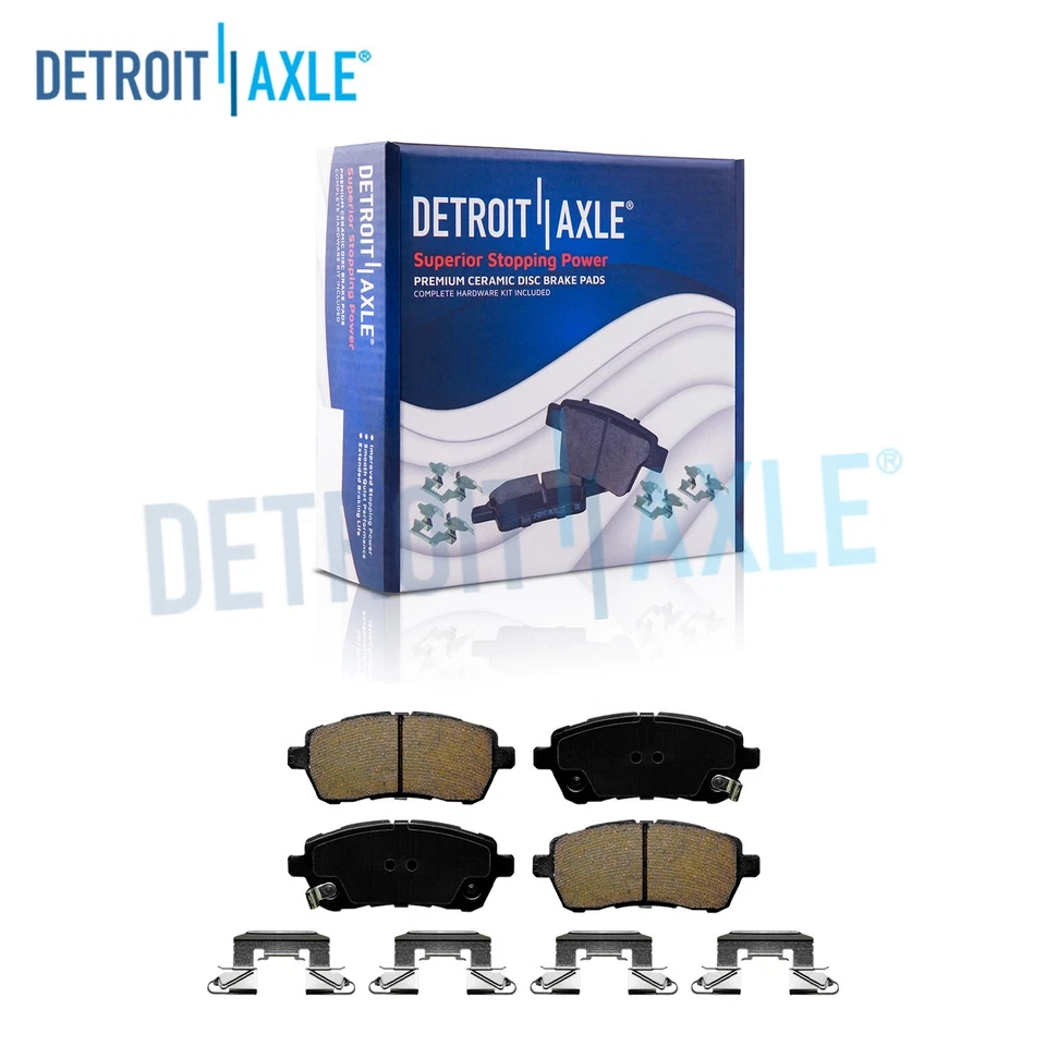 Pastillas de freno delanteras de cerámica con hardware para Ford Fiesta Mazda 2 2011 2012 2013 2014 Foto 1 de 4