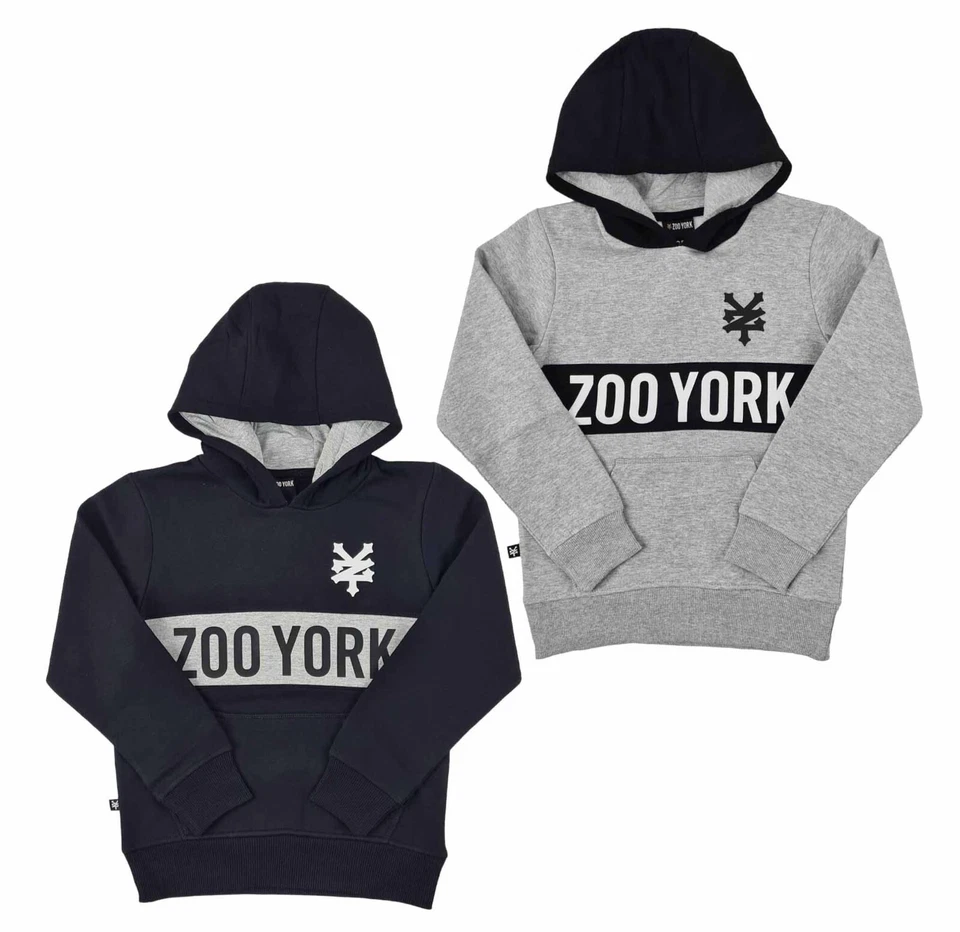 Zoo York Kids Boys Overhead Hoodie Pullover Hooded Jumper Cotton Blend Ages 6–13 - Image 1 of 1