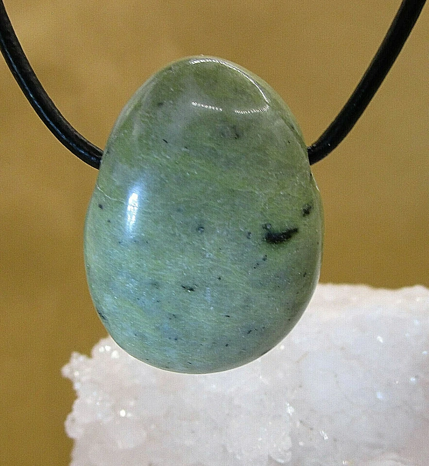 CHYTA  SERPENTIN      Trommelstein  gebohrt   EDELSTEIN  ANHÄNGER     Nr.2 - Bild 1 von 1