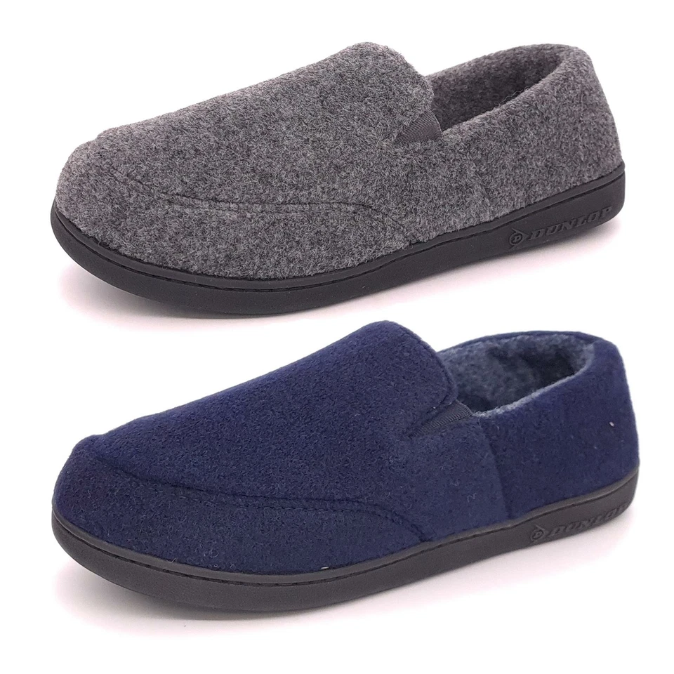 Dunlop Slippers Mens Memory Foam Slip On Comfort Atlas Size 7 8 9 10 11 12 - Image 1 of 1