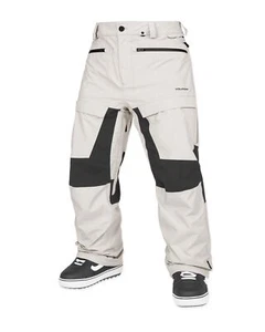 Volcom Rnge Stretch Gore-Tex Men's Snow Pants, Stone, Medium - Picture 1 of 5