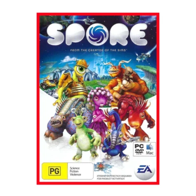 Spore PC DVD ROM & Mac Game Complete Simulation Fantasy Strategy Maxis EA - Image 1 of 4