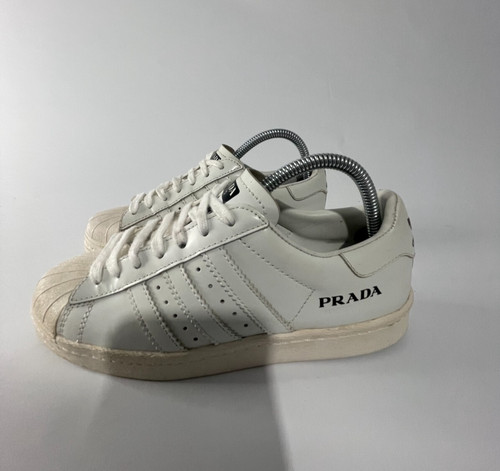 Scarpe da ginnastica Prada x Adidas Superstar donna bianche taglia 36 sneakers edizione limitata