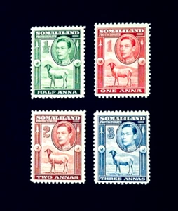 SOMALILAND Stamp Lot - 1938 King George VI & Somali Sheep Mint NH r75 Full Set - Picture 1 of 2
