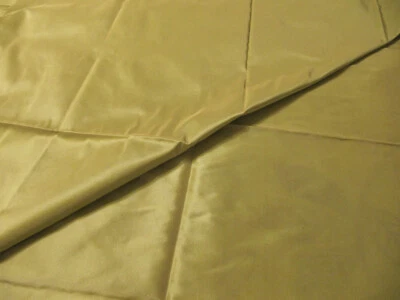 New Piece(Remnant) Green Silk Taffeta Fabric, 25in L x 56in W - Image 1 of 2