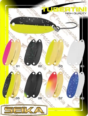 Seika MALI trout Spoon gr.1.9 artificiale trota area game Ondulante