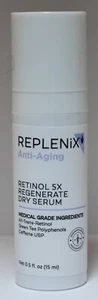 Replenix Anti-Aging Retinol 5x Regenerate Dry Serum 0.5 fl oz/ 15 mL Travel Size - Picture 1 of 6