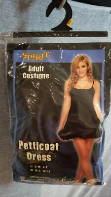Nuevo Vestido Enagua Spirit Halloween Adulto Pequeño/Mediano Talla 4-8 Para Mujer - Negro Foto 1 de 2