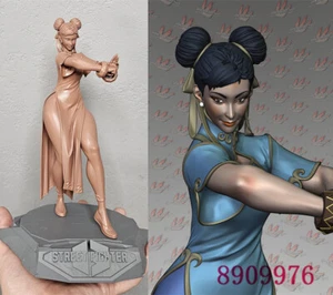 ChunLi SF 3D Printing Figure Unpainted Model Sculpture GK Blank Kit New Stock - Picture 1 of 4