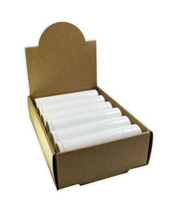 Kraft Colored Lip Balm Counter Display Box - Holds 12 - .15 oz TUBES - Picture 1 of 5