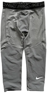 NIKEPRO Gray 3/4 Length Training Tight Pants # CK4542-091 Youth Boys XL - Picture 1 of 5