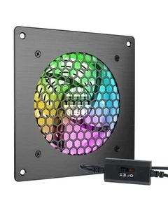 USB-Lüfter-LED, 120-mm-Lüfter, Bunte LED, mit 3-stufig einstellbarem 5V / 0,3A - Bild 1 von 6