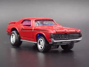 1969 69 Merc Mercury Cougar Eliminator Rosso 1:64 Diorama Scala Modellino Auto - Foto 1 di 5