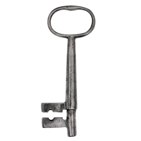 Antique Key - 18th c. Iron BANBURY Key 3½" - Georgian 1700's Wire Bow - ref.k998 Cover