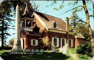 Dover, DE Delaware CHRISTUS EPISKOPALKIRCHE Friedhof ~ Grabsteine 1960 Postkarte - Bild 1 von 2