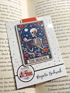 The Reader Tarot Magnetic Bookmark Book Lover Bookish Gift Planner Journal - Picture 1 of 2