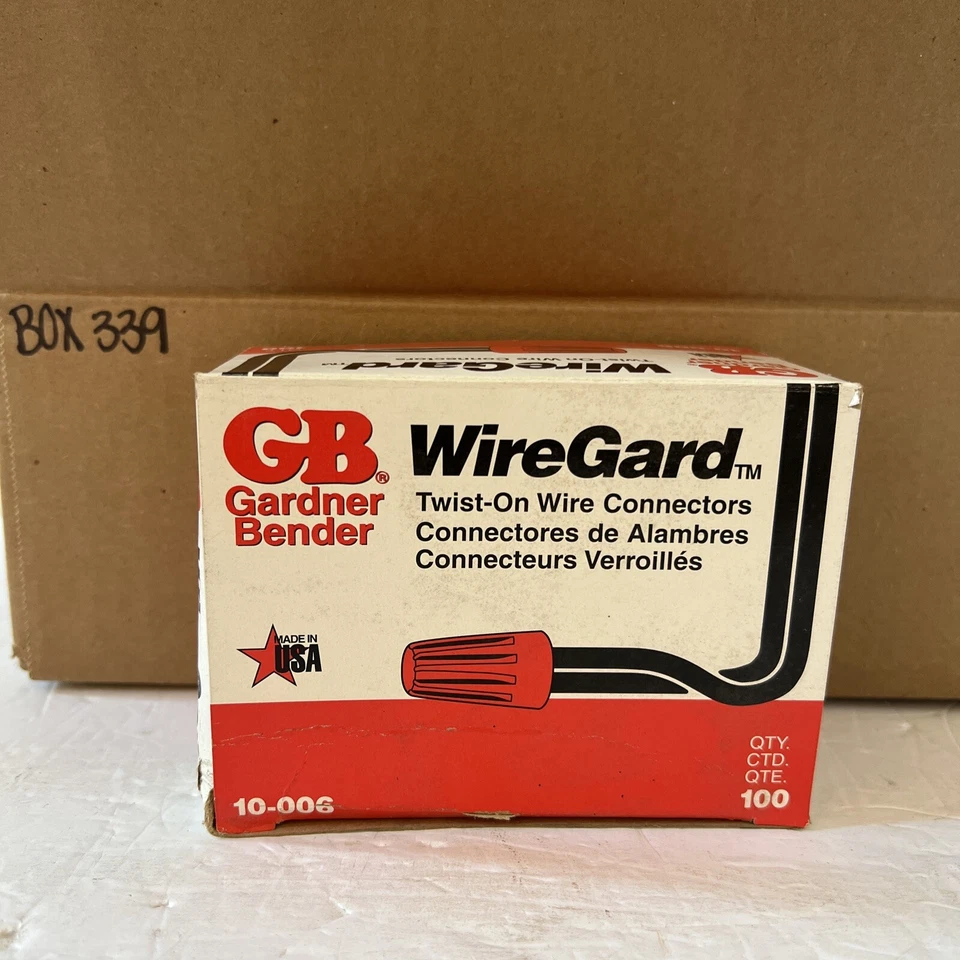 Gardner Bender 10-006 WireGard Twist On Wire Connectors Qty In Box-100 - Image 1 of 1