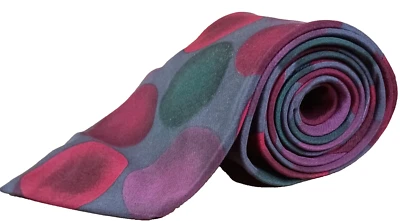 Corbata de lunares grandes COLORES de Alexander Julian para hombre 100 % seda 4x57 Foto 1 de 4