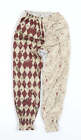Pantalon B&M garçon marron polyester géométrique fleurisseur taille 5-6 ans ordinaire - ventilateur