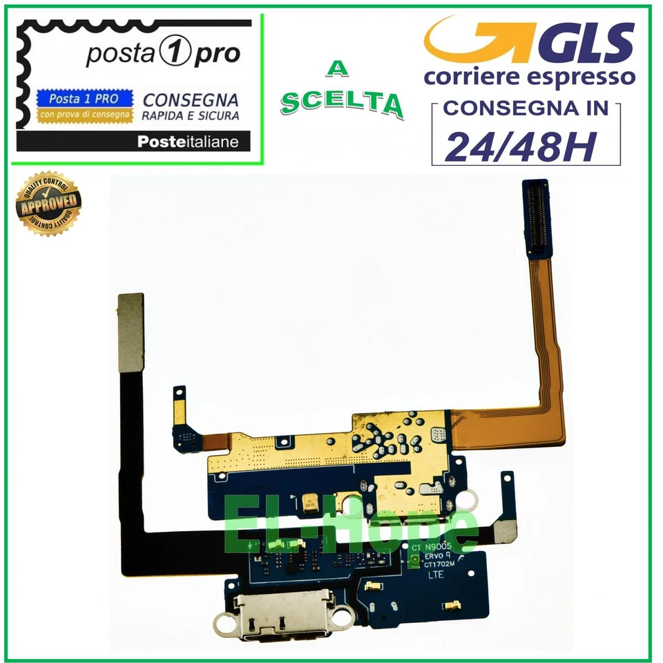CONNETTORE RICARICA SAMSUNG GALAXY NOTE 3 N9005 SM-N9005 MICROFONO JACK CARICA - Immagine 1 di 1