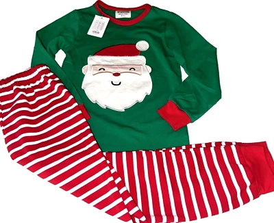 Novo Conjunto de Pijama PJ Natal Papai Noel 2 Peças Tamanho 6/7 Menino Menina Novo com etiquetas - Imagem 1 de 4