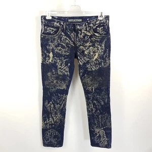 Affliction Jeans Gage Standard Denmark Herren W33 L34 Blau Slim Straight Hose - Picture 1 of 10