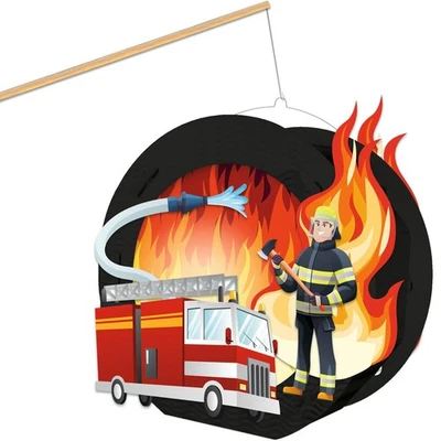 URSUS Kinder Laternen Bastelset FEUERWEHR Umzugslaterne Sankt Martin Umzug neu