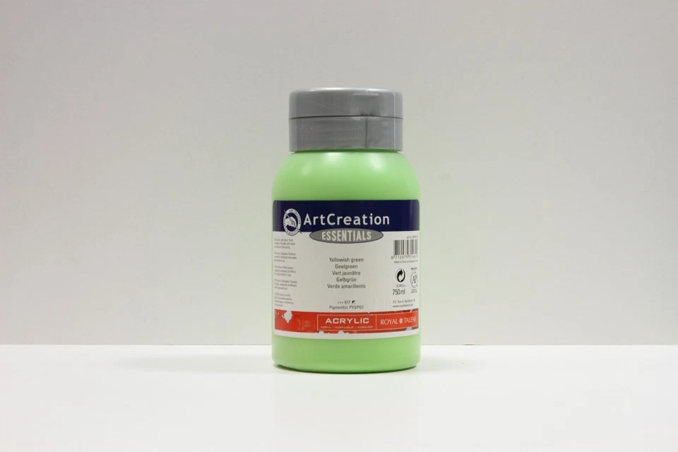 750 ml Talens Art Creation Acrylfarbe Gelbgrün für Hobby Basteln