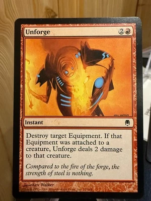 MTG Magic the Gathering Darksteel Unforge - Image 1 of 2