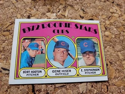 1972 Topps #61 Cubs Rookie Stars Burt Hooten - Image 1 of 4