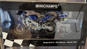 1/12 Minichamps Honda RC211V Sete Gibernau MotoGP 2003 (122 037115) Movistar - Picture 1 of 24